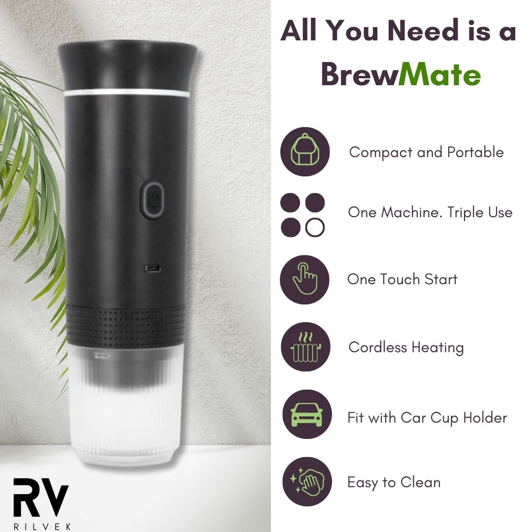 BrewMate™, Portable Espresso Machine