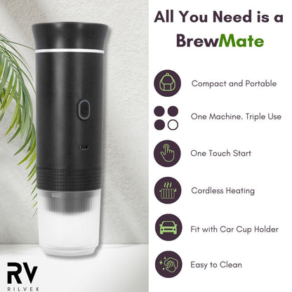 BrewMate™, Portable Espresso Machine